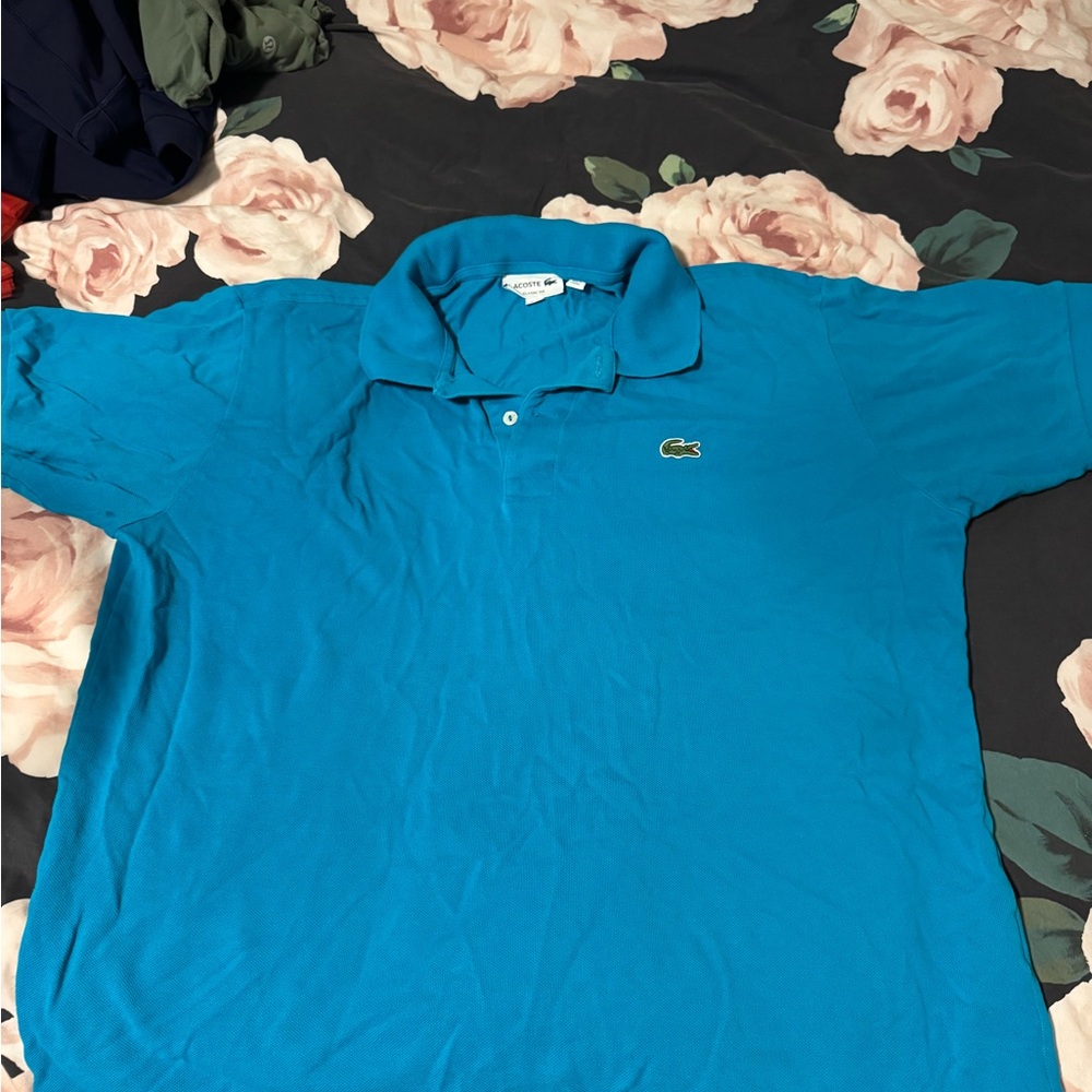 Lacoste Men's Vibrant Blue Polo Shirt